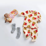 Load image into Gallery viewer, Kids French Fries Long Sleeves &amp; Pants Set
